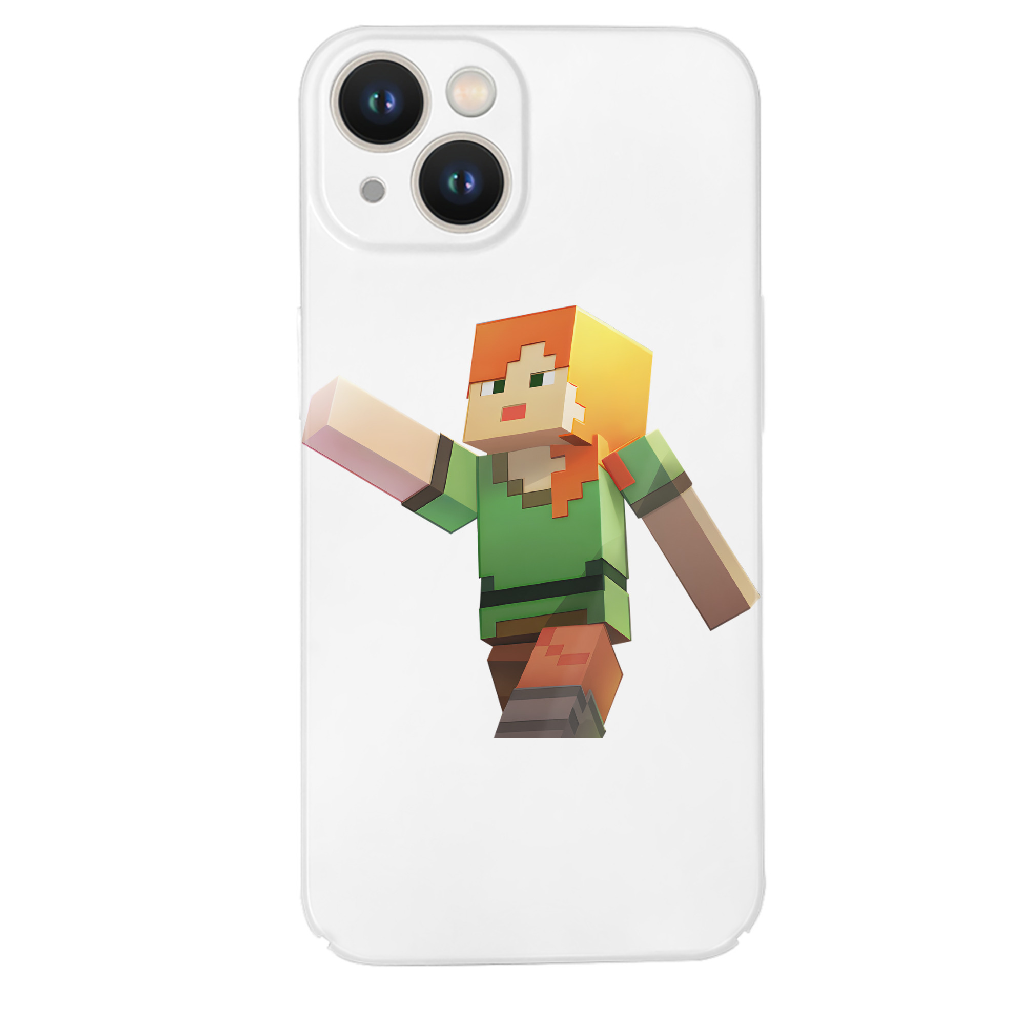 （画像用） マインクラフト ブロックの世界 Minecraft MC Block world 【iPhone 14シリーズ対応】ハードケース